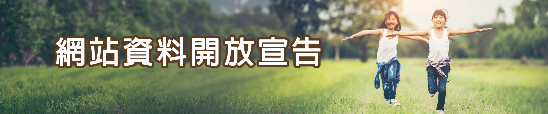 政府網站資料開放宣告